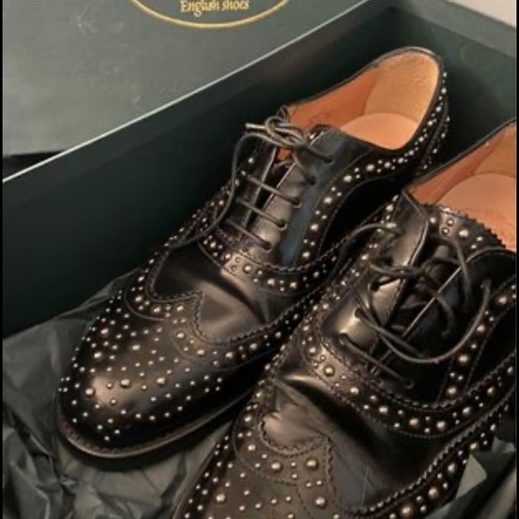 Church’s black leather shoes US size 7, EU size 37 - Picture 2 of 6